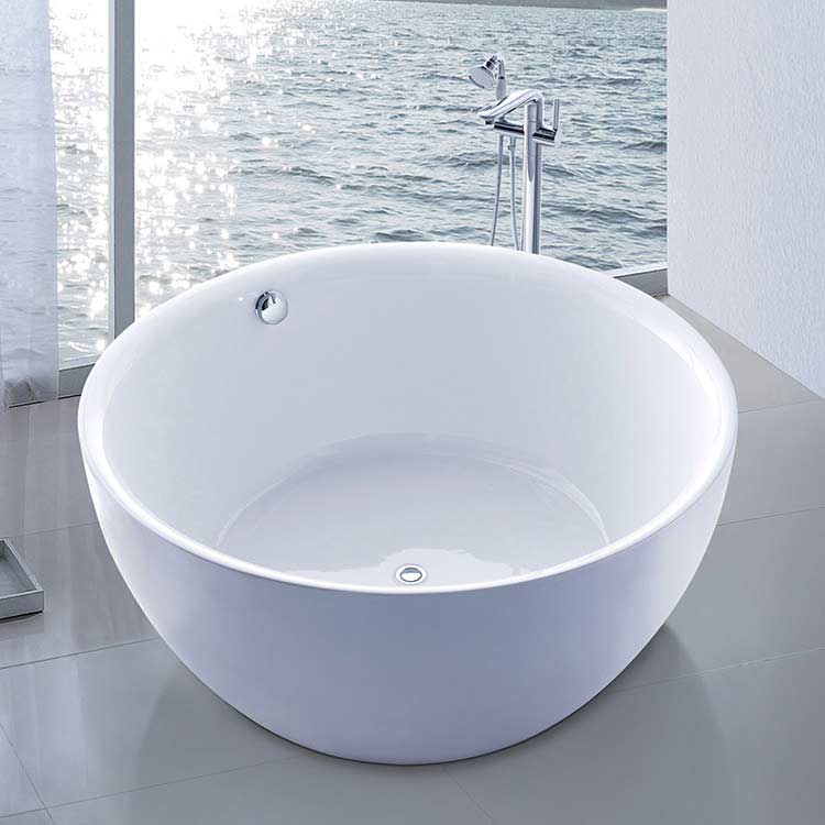 round shape simple tub modern bathtub luxury bathtub concubine bathtub manufacturer